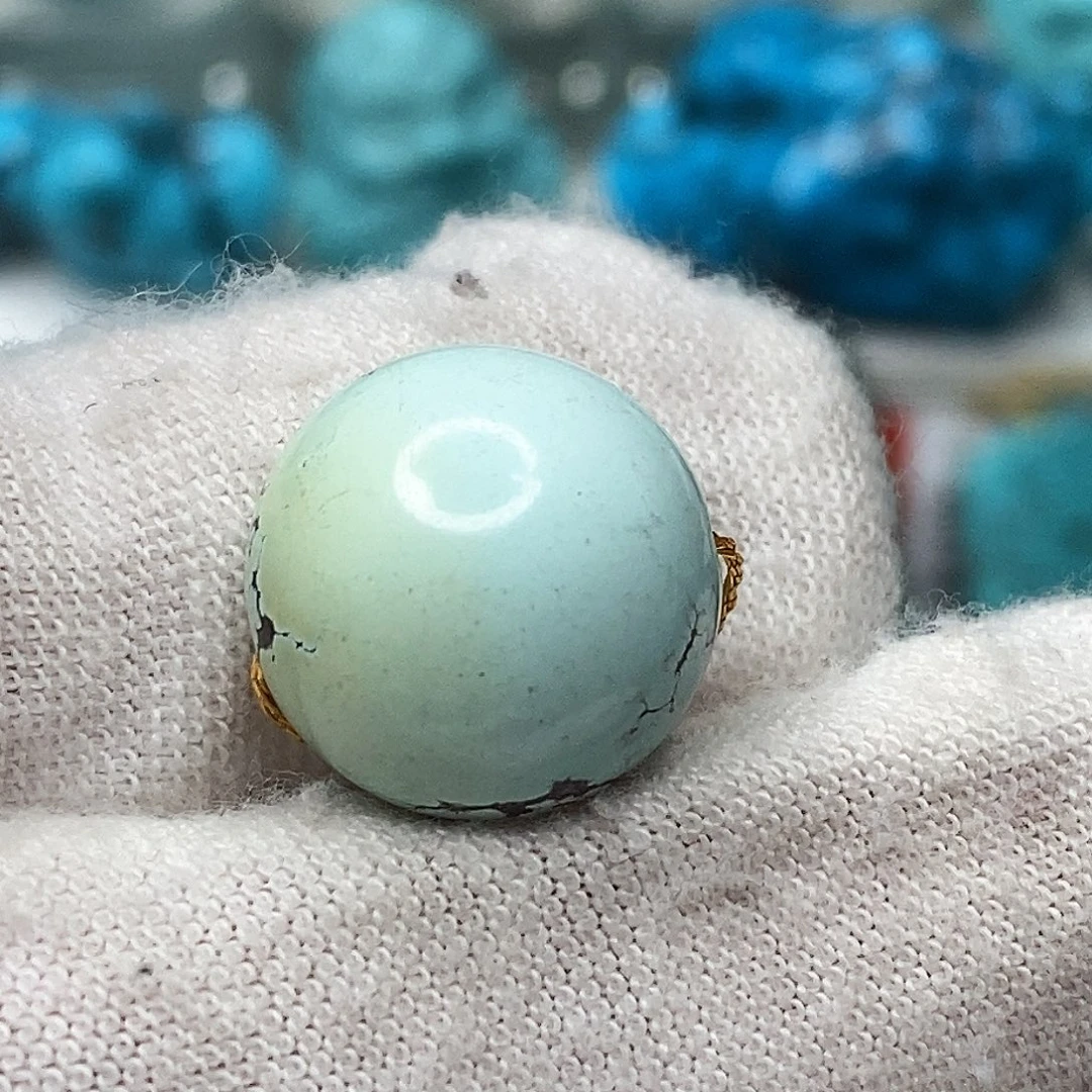 绿松石未镶嵌原矿绿松石地大质检