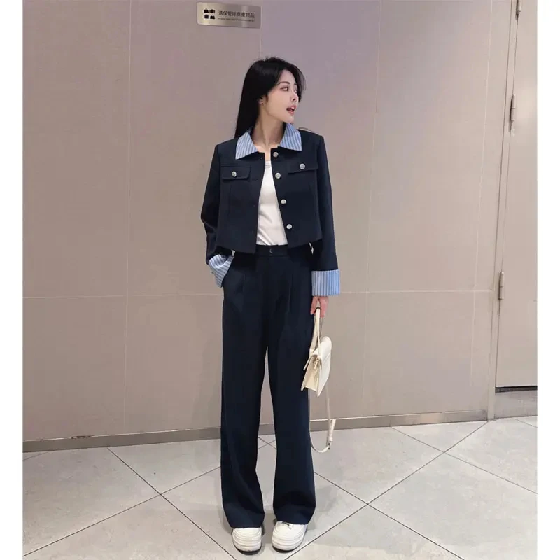 气质韩系西装2025年初秋新款显瘦流行盐系西服两件套1603