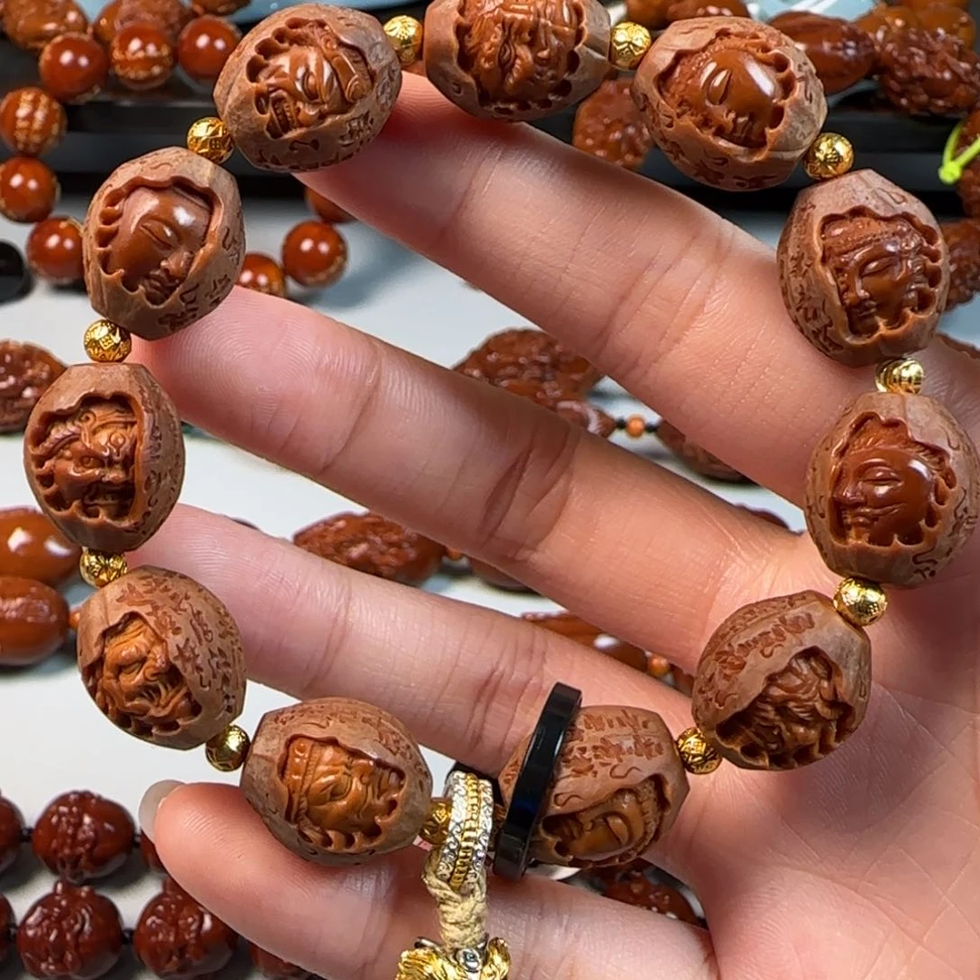 手串橄榄核水晶核佛魔一念手串