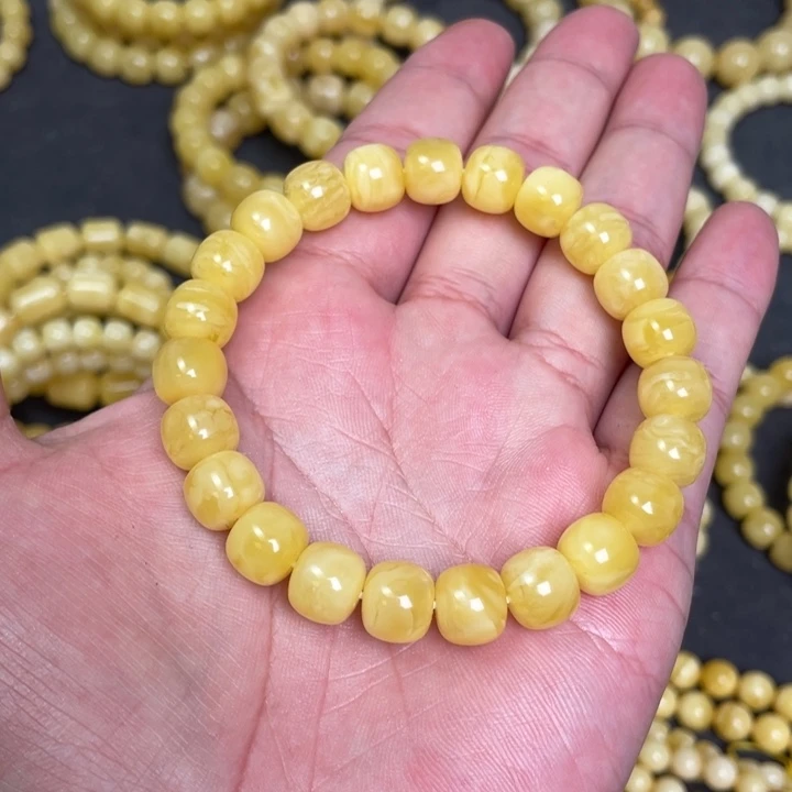 蜜蜡未镶嵌裸石蜜蜡手串10mm