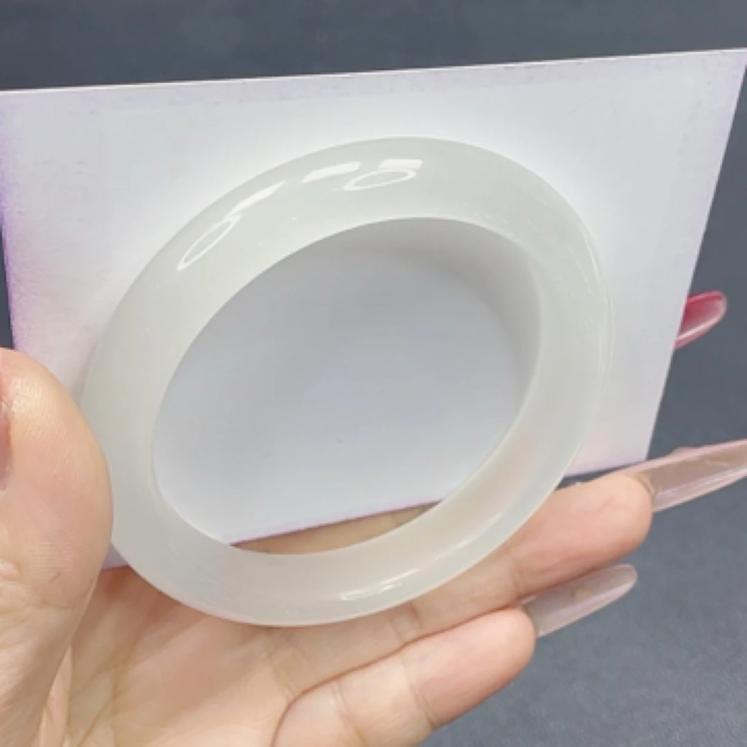 手镯 冰白 白月光 少女简约款63圈口