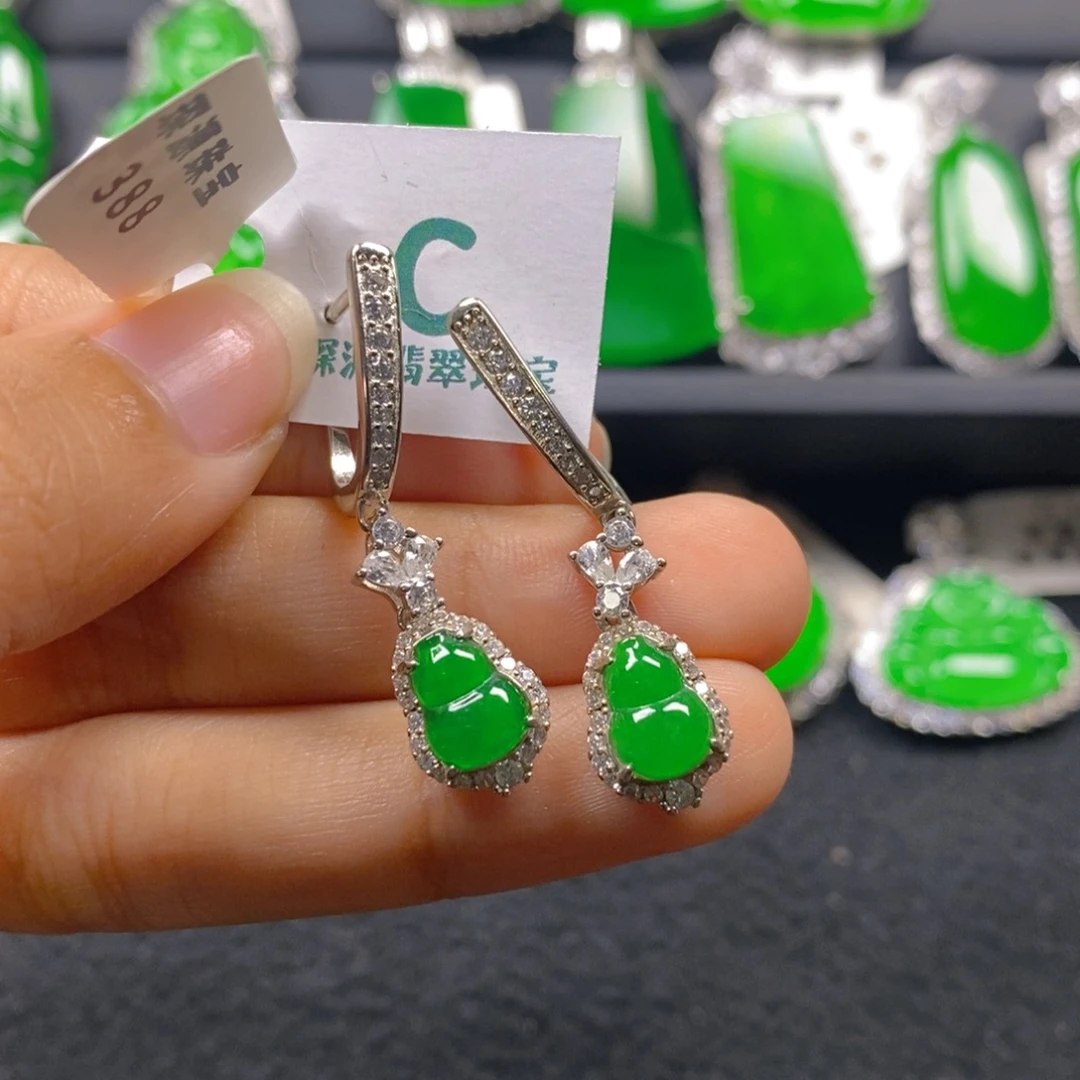 翡翠银S925镶嵌颈饰