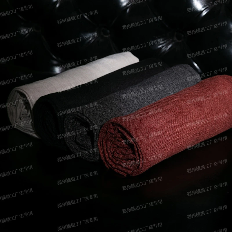 【奢侈专柜】桑蚕 丝亚 麻休闲裤阔腿长裤女高腰舒爽直筒裤薄款显瘦