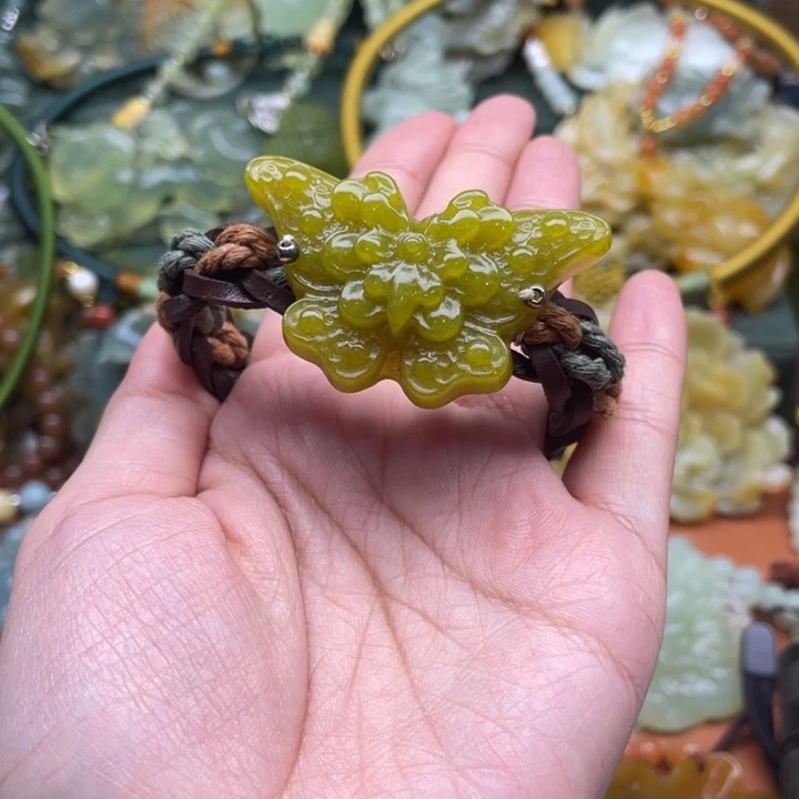 蛇纹石玉手牌合金
