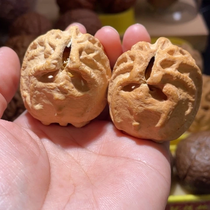 桃核把件鬼脸乾坤核