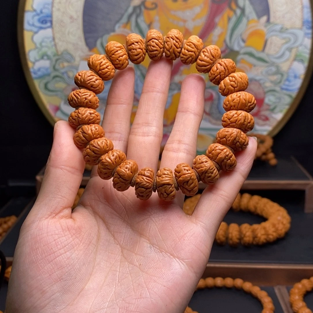 手串桃核高****嘴龙纹桃核大肠