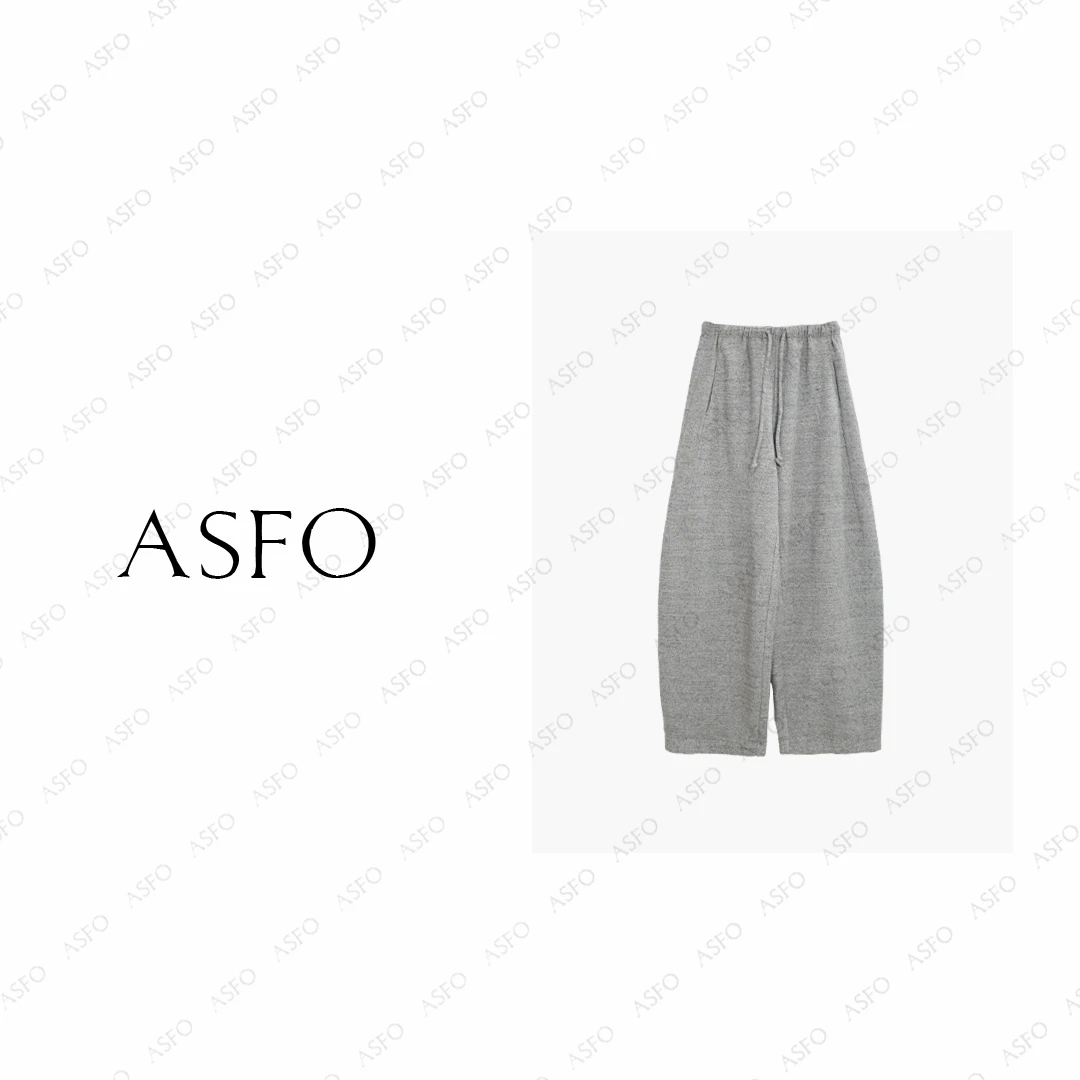 【AS糯米裤】25新休闲老钱风加厚保暖羊毛百搭弯刀裤AS25DXXK05651