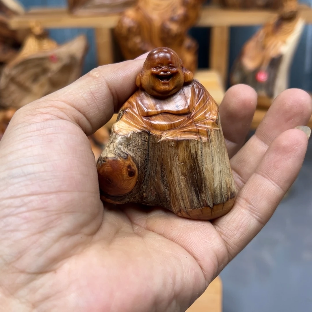 皇***静木崖柏木摆件手把件