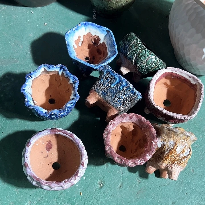 紫砂花盆次品颜色随机款式随机发