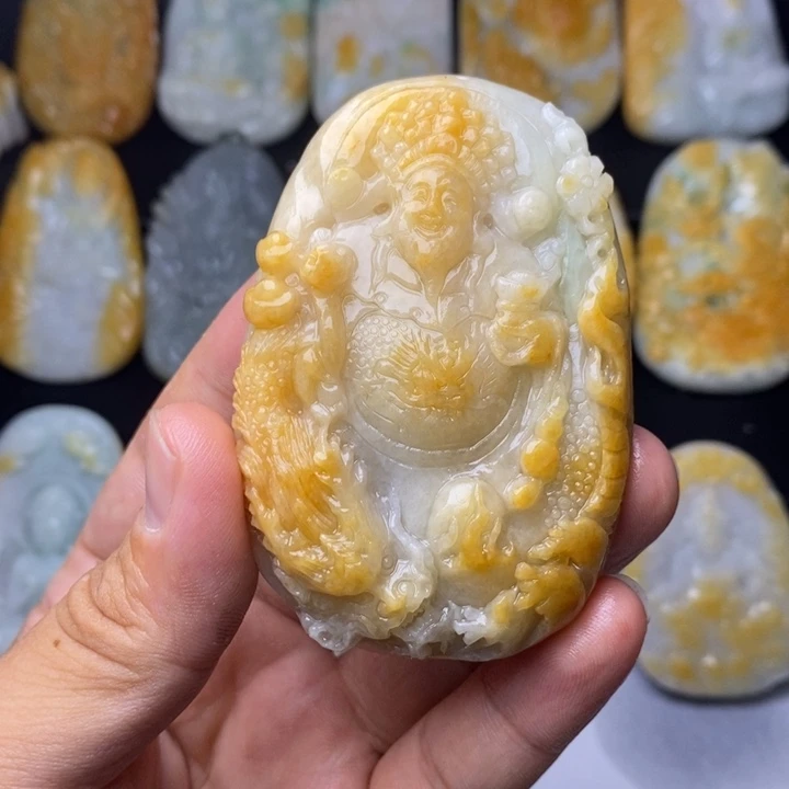 定制翡翠未镶嵌茶*光翡翠