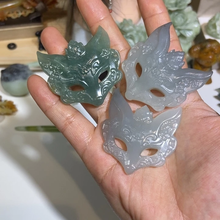 南***^蛇纹石玉未镶嵌发饰