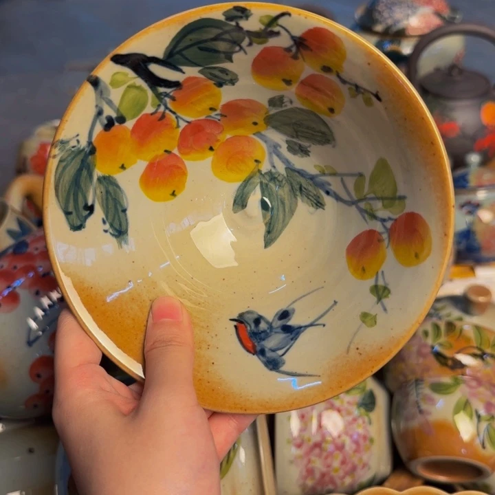 瓷片景德镇陶瓷手工手绘