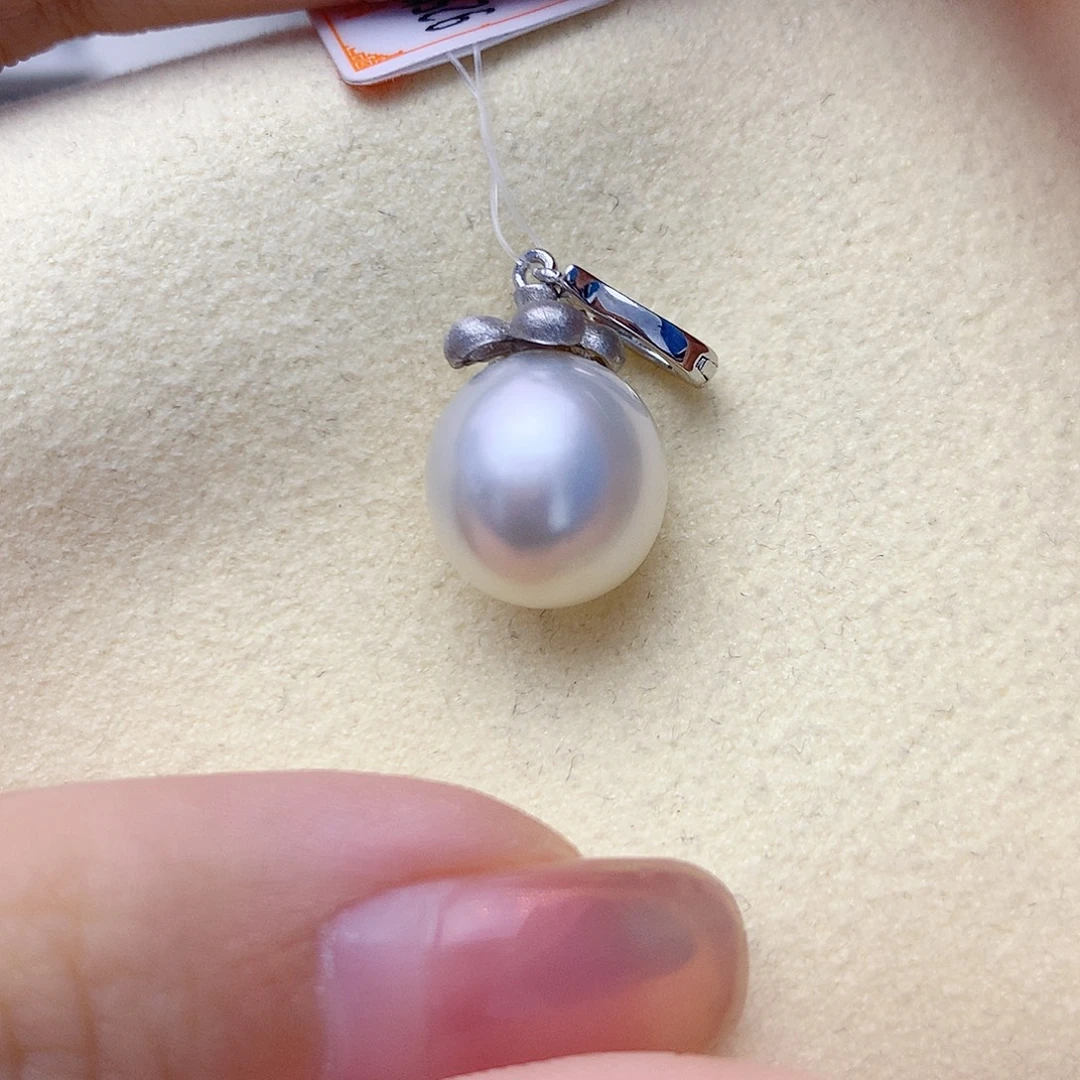 海水珍珠银S925镶嵌颈饰W102