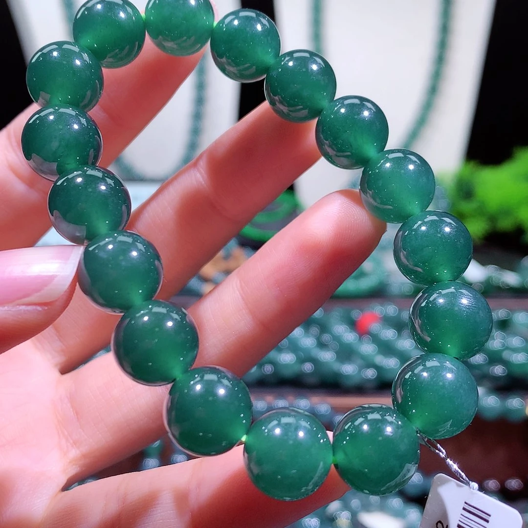 翡翠未镶嵌手链天然a货翡翠手串12