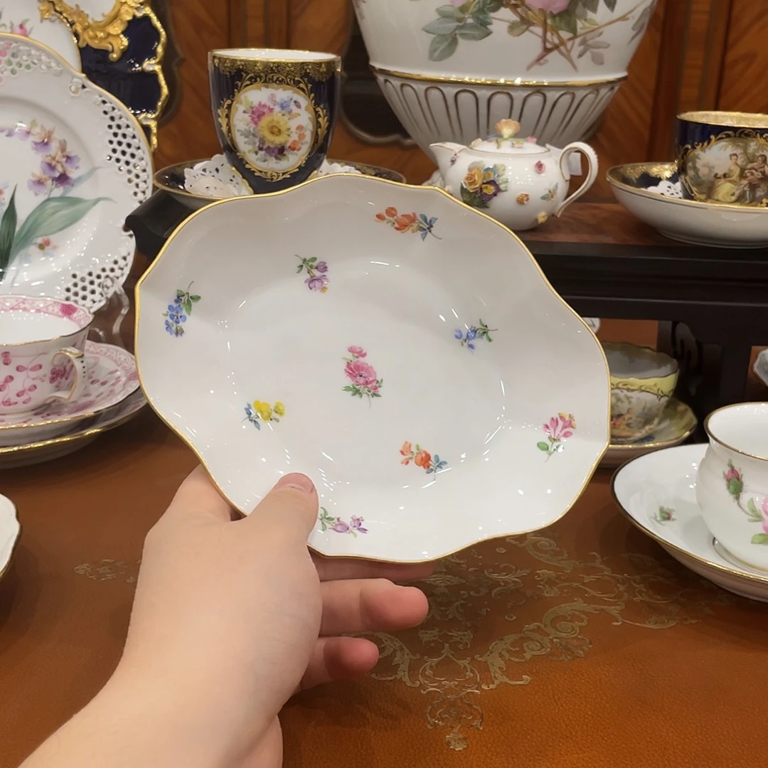 摆件中古一等缤纷小花