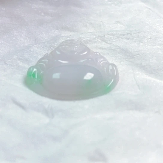 翡翠颈饰未镶嵌雪**狐吊坠