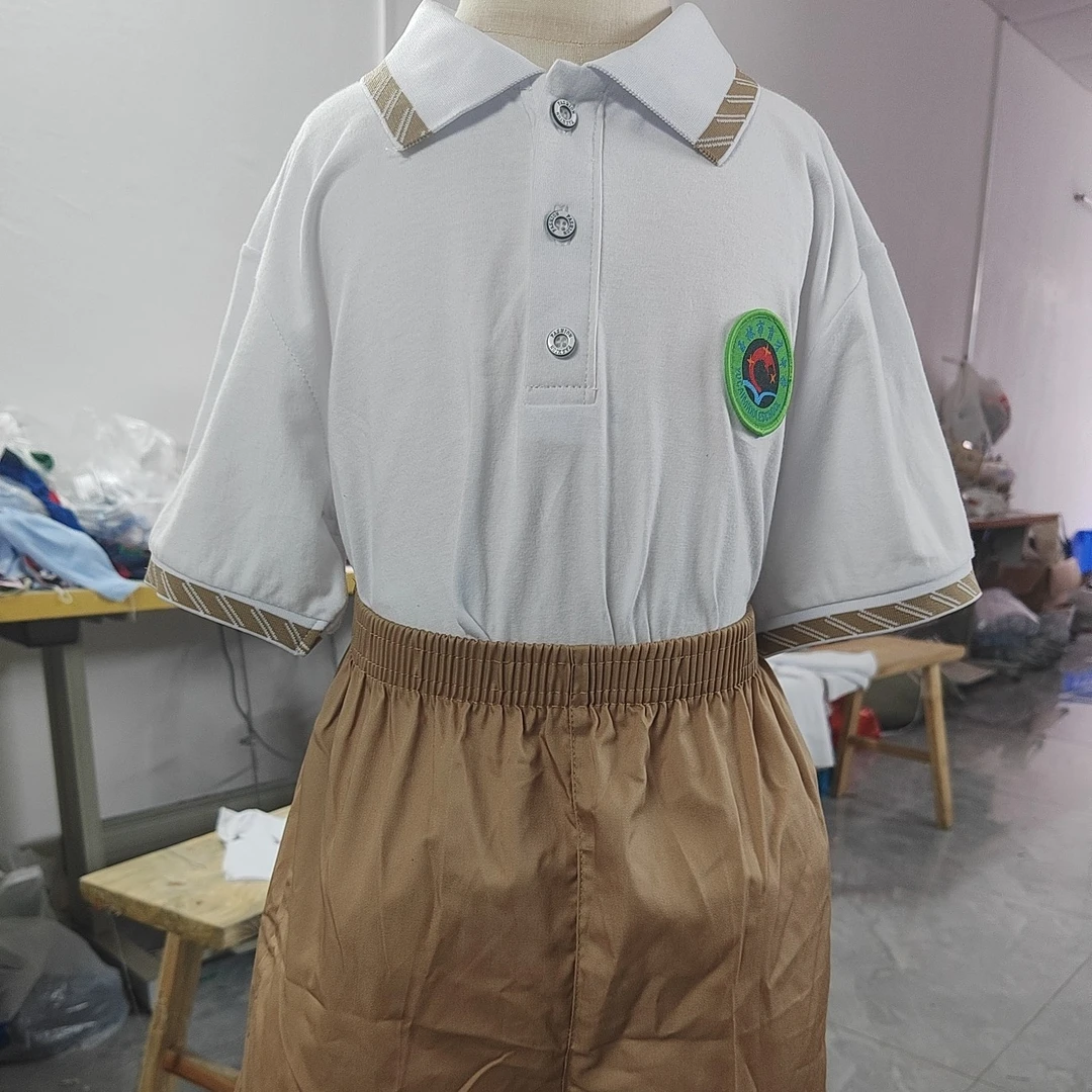 玉林市育才小学校服单件上衣100%纯棉不起球不变形