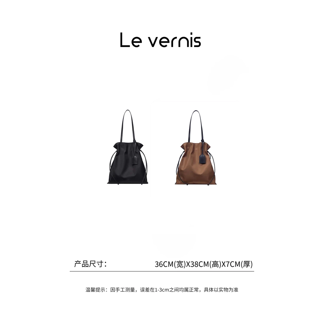 【工厂直销】出韩原单 百搭大容量束口抽绳单肩托特包