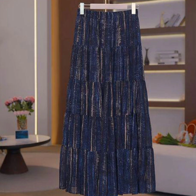 Y1319 夏日风情2025夏季新款气质显瘦小众半身裙