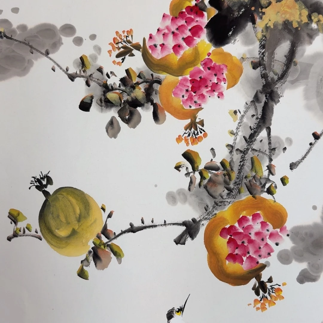 国画国画作品山水花鸟纯手绘