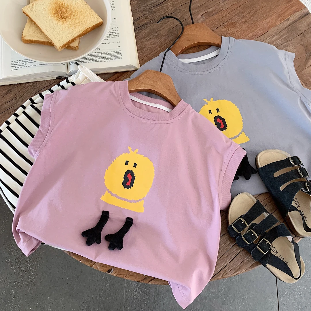 【郝叔专属】韩版休闲卡通时尚背心夏季2025新款潮流宽松6633P