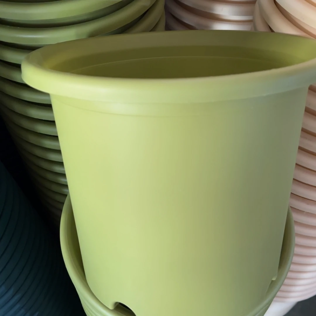 树脂四季盆6#无拖果绿微瑕7