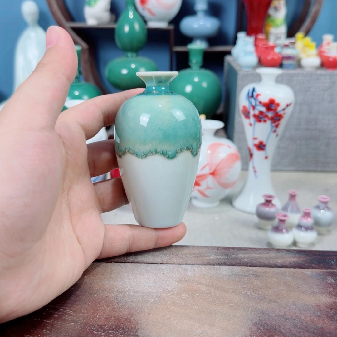 陶瓷手工小花器摆件