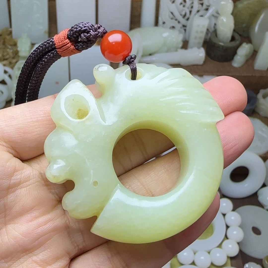 和田玉未镶嵌挂件