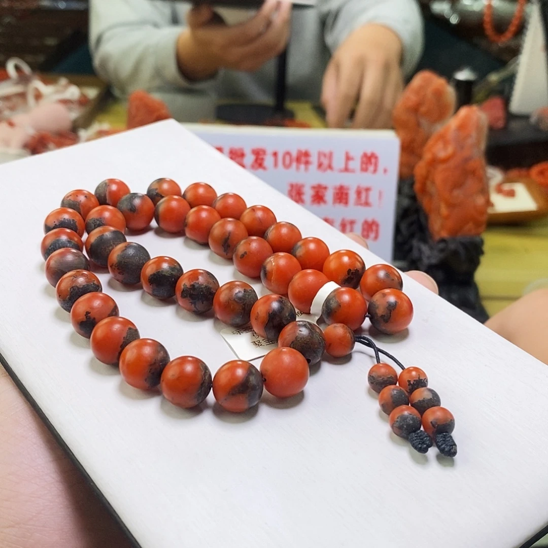 南红玛瑙未镶嵌手链