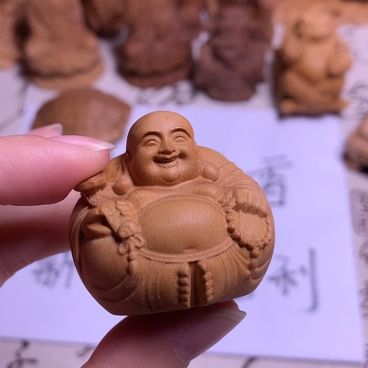 檀香木一团和气佛佛