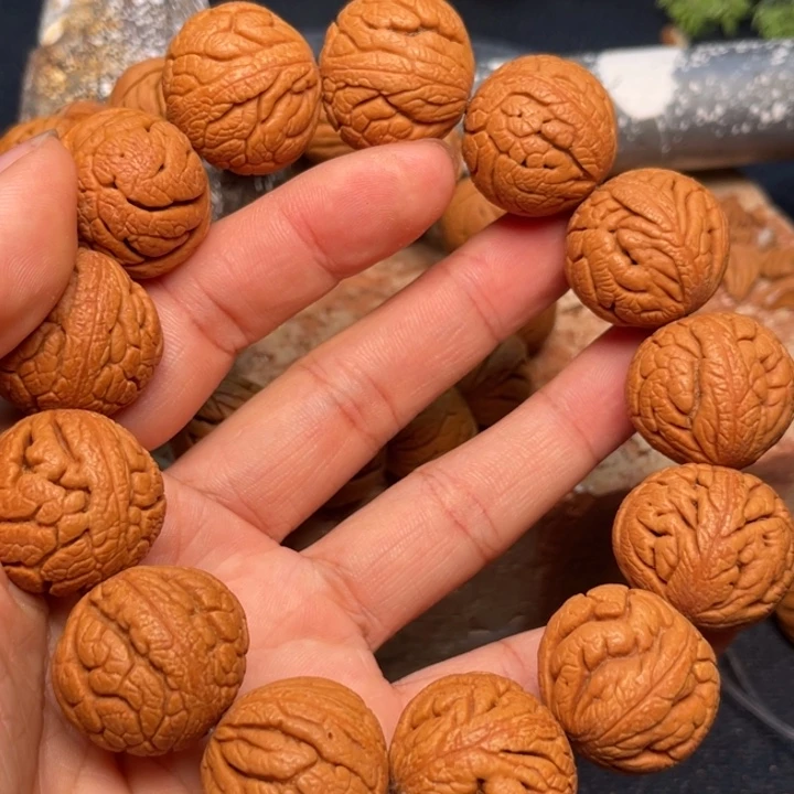 桃核手串龙纹桃核8