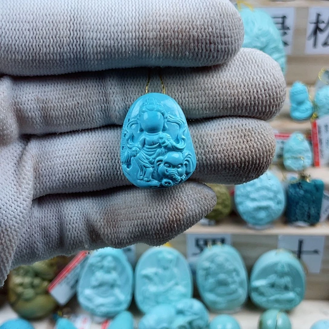 未镶嵌绿松石珠宝奇石灵**山