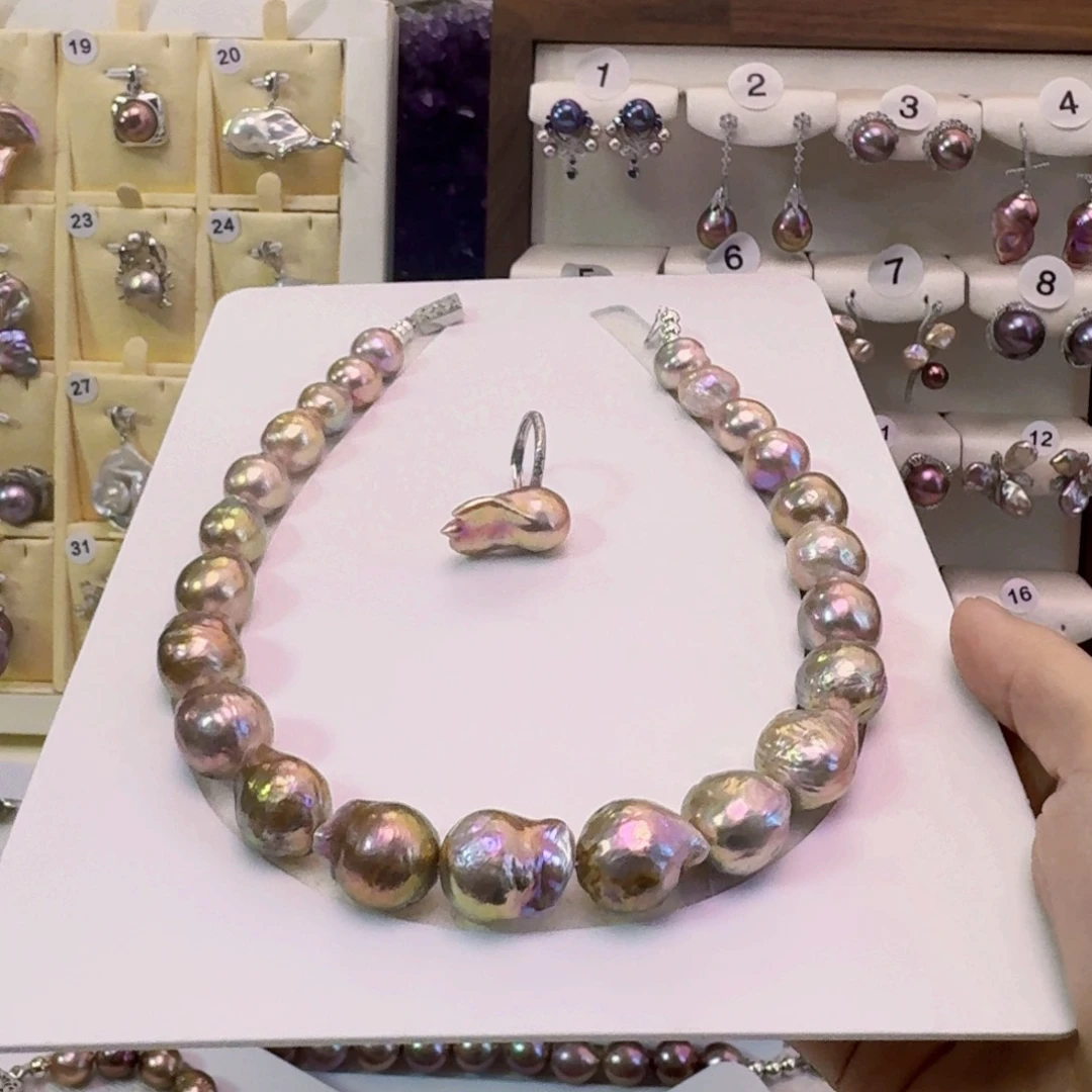 淡水珍珠套链未镶嵌潇*