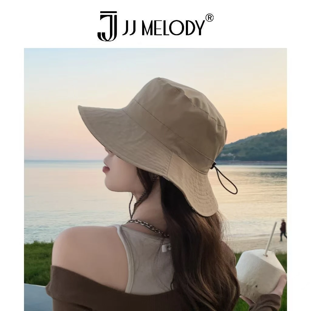 JJ Melody【山山而川】可折叠格子双面可戴户外登山遮阳帽 B