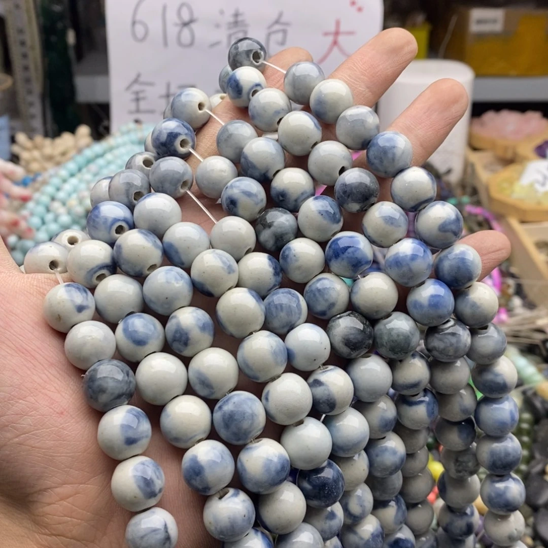 玛瑙/玉髓未镶嵌珠宝半成品一条陶瓷Q78
