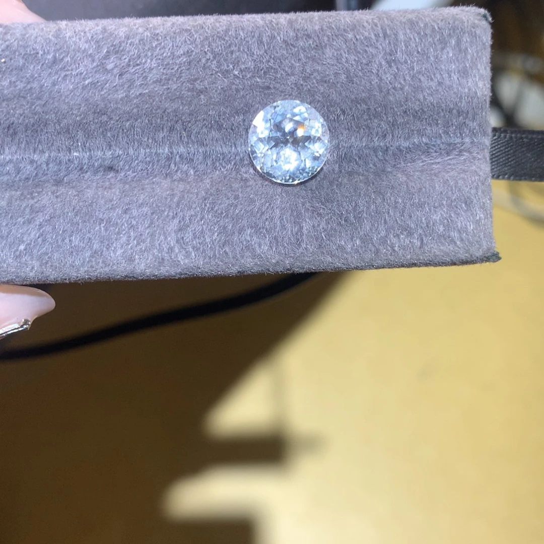 海蓝宝石裸石白色海蓝宝3.73ct