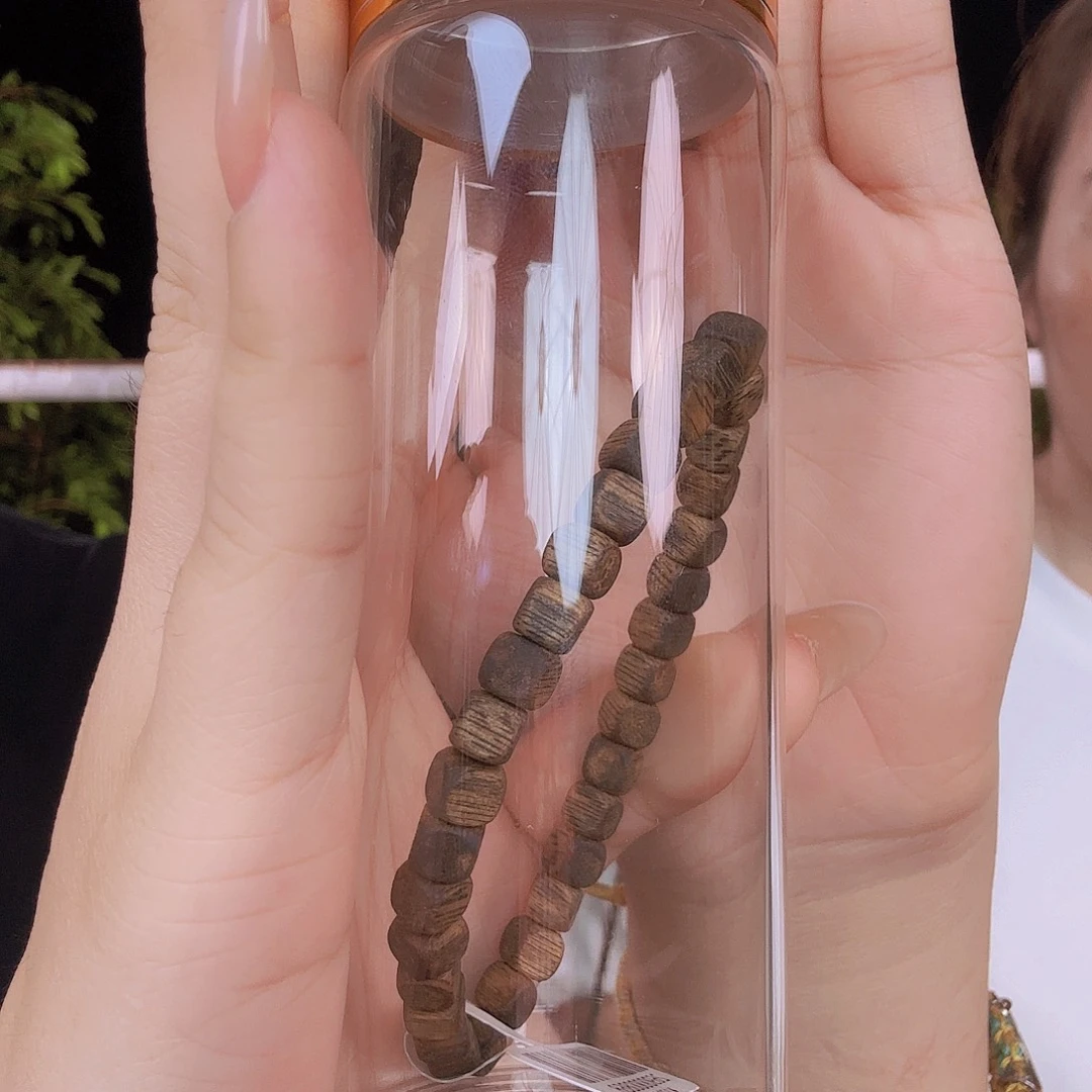 沉香手串莺歌绿方糖单圈多样性发一