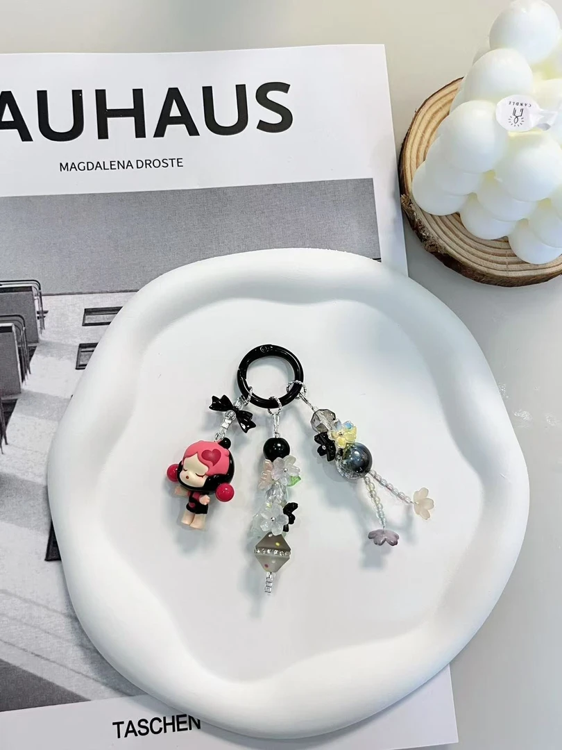 泡泡玛特萌粒DIY创意钥匙扣  包包挂饰 手机挂件