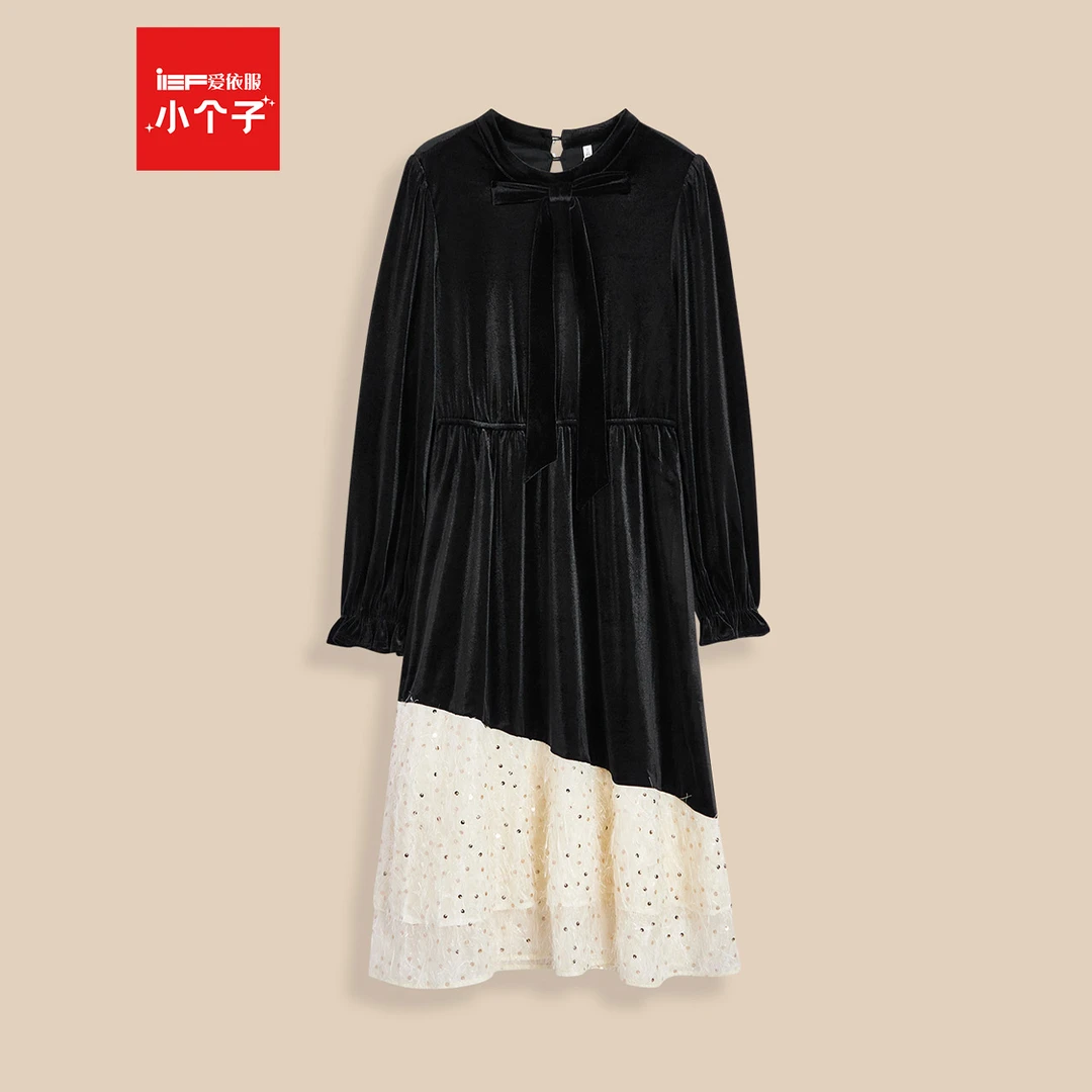 IEF/爱依服【小个子】2025秋冬新款法式名媛气质高级感时尚连衣裙
