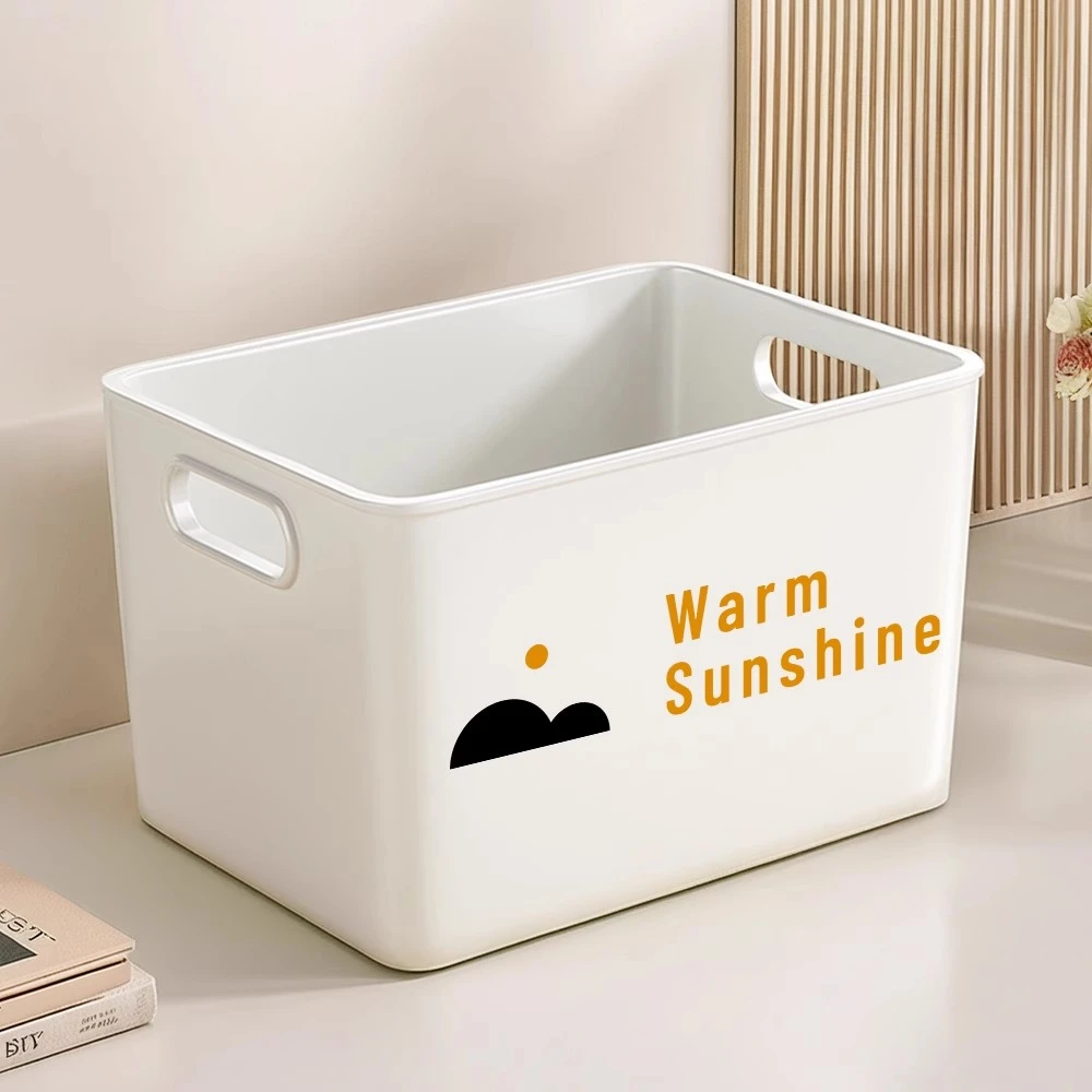 收纳盒杂物零食玩具收纳筐宿舍化妆品塑料整理篮储物盒子超大加厚