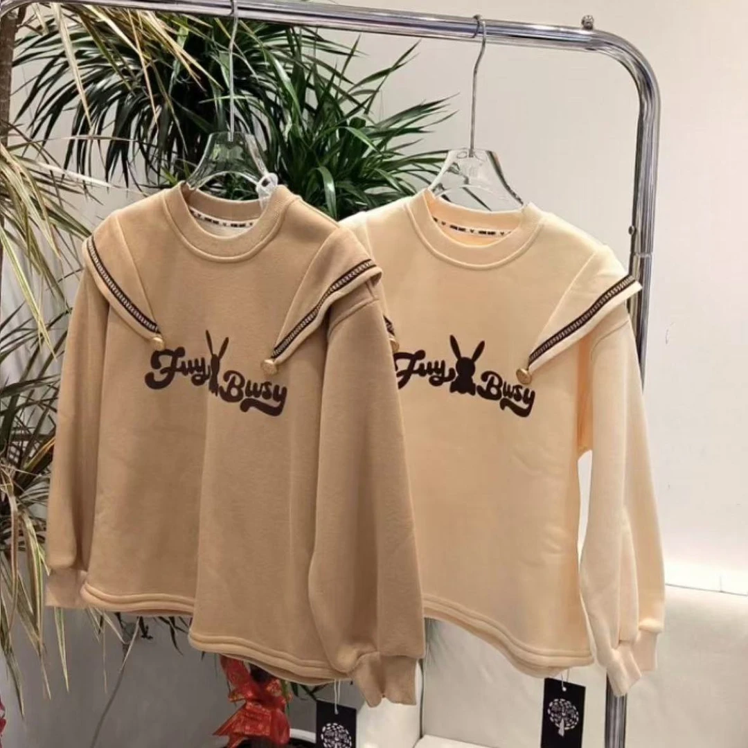 童装麦田2024新款加绒卫衣  37016