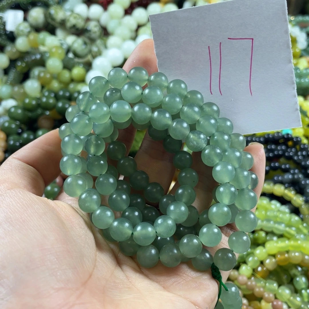 未镶嵌蛇纹石玉手串