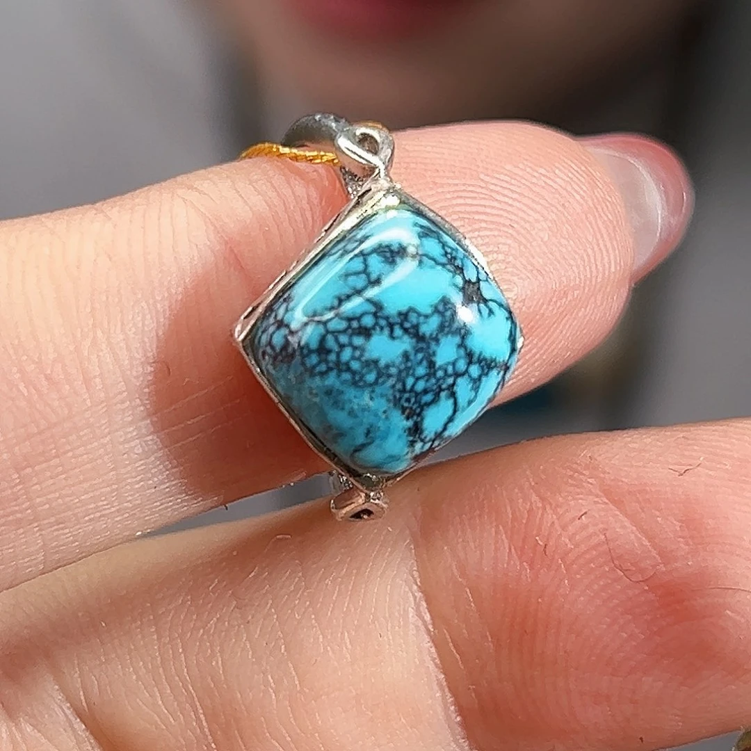 绿松石银S925镶嵌珠宝奇石