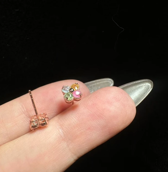 碧玺耳钉碧玺耳钉【多样性发其一】【多样性发其一】