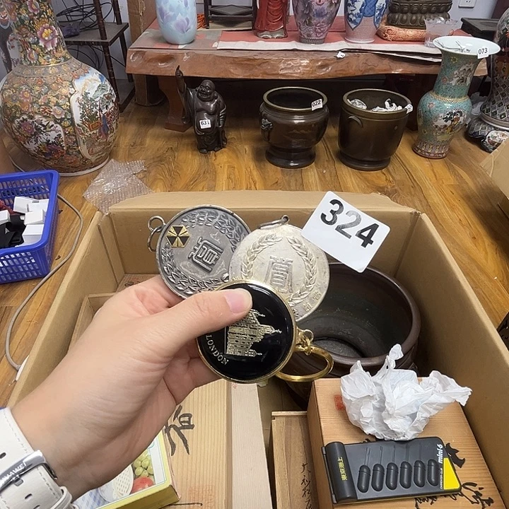 瓷片呀工艺品摆件瓷器摆件正能量