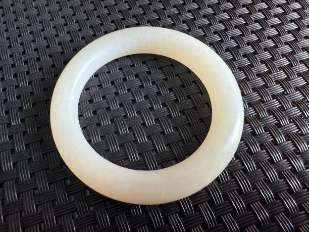 和田玉青白玉袈裟环