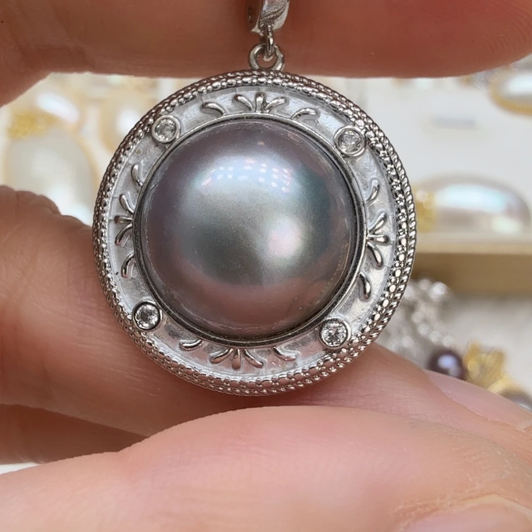 拼合珍珠（马贝珠）未镶嵌颈饰