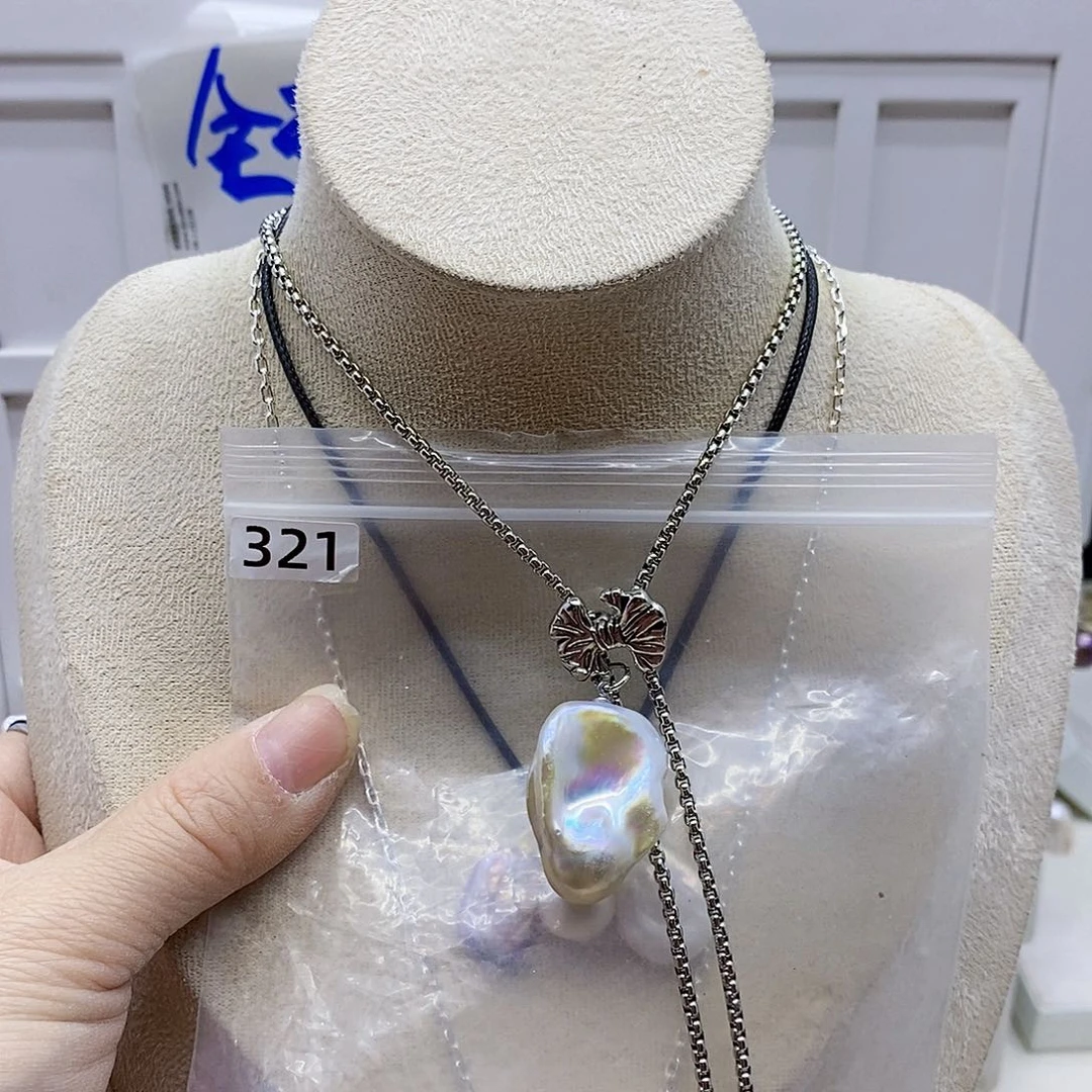 颈饰合金淡水珍珠