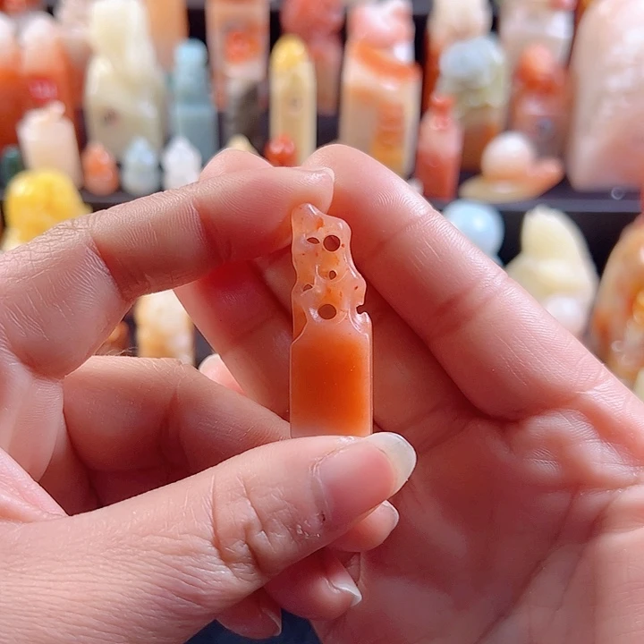 老挝石印石手工定制设计，长方