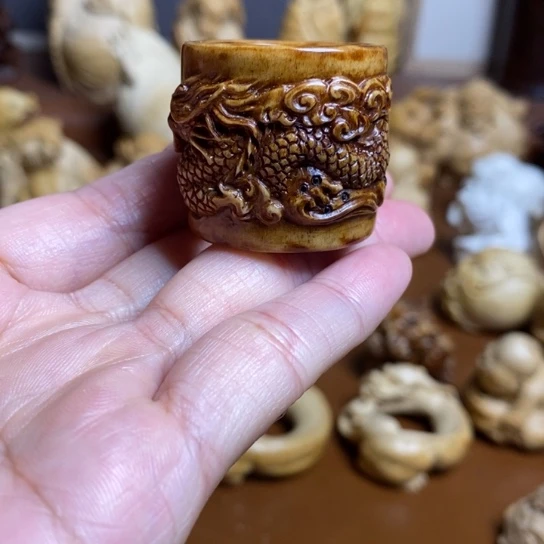 手***饼竹手工制作摆件手把老粉福利